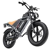 DEEPOWER Electric Bike for Adults,2000W Peak Motor&32MPH Electric Dirt Bike，48V...