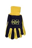 NCAA Michigan Wolverines Two-Tone Gloves, Blue/Yellow