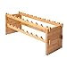 Finnhomy 18-Bottle Stackable Natural Bamboo Wine Display and Storage Rack
