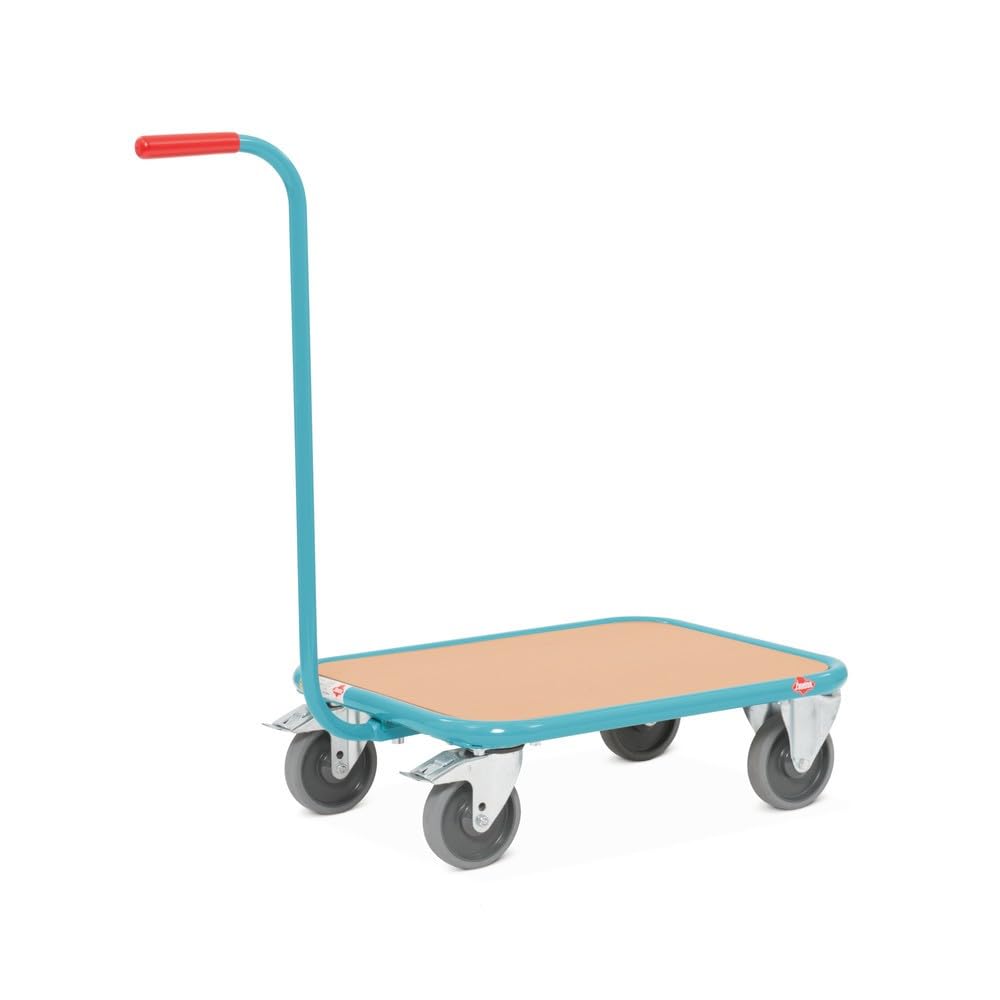 Ameise Griffroller | 250 kg Tragkraft | HxBxT 87,4 x 50 x 60,5 cm | demontierbarer Griff | 4 TPE-Rollen | stabiles Stahlgestell | stoß- und Kratzfest | bodenschonend | Schiebewagen | Transporthilfe