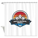 CafePress Montana Snowbowl Missoula Montana Decorative Fabric Shower Curtain