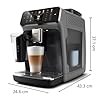 PHILIPS Serie 5500 Kaffeevollautomat – LatteGo Milchsystem, 20 heiße und kalte Kaffeespezialitäten, 40% leiser mit SilentBrew, QuickStart, Grau (EP5544/50)