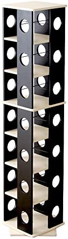 Amazon 回転式の本棚 回転コミックラック 7段タイプ Swk 7 本棚 回転 コミック ブラック 本棚 オンライン通販