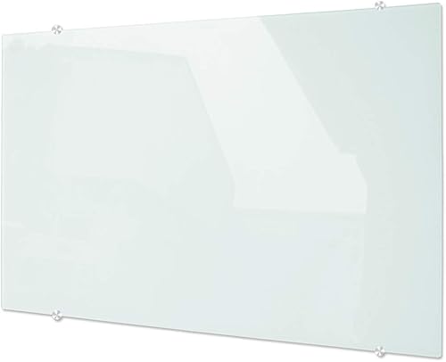 Miniatura 7 de DEVELOP Pizarra blanca magnética de vidrio, 24 x 18 pulgadas (23.6 x 17.7 in), pequeña pizarra de borrado en seco de vidrio templado para pared,