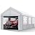 Carport, Heavy Duty 10x20 Carports, UV Protection & Waterproof Canopy Tent, Elegant Design, Multifunctional Outdoor Use for Events & Car Protection (White)