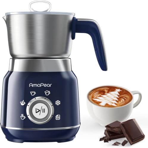 Milchaufschäumer Elektrisch 6 in 1, 500 ML Heißer &...