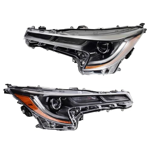 Image of TRQ 2 Piece Headlight Assembly Set Driver & Passenger Side Compatible with Toyota Camry Sedan SE XLE XSE 2020-2022 Without Apex Edition North American Built TO2502287 TO2503287 8111002S50 8115002S50