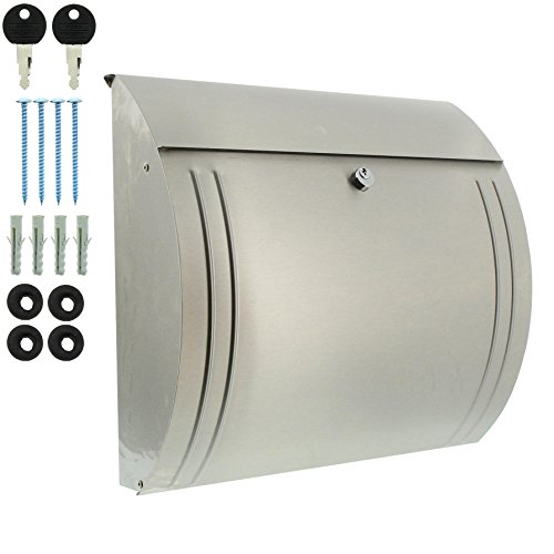 Burg-Wächter roestvrij stalen brievenbus met openingsstop, A4-inworp-formaat, EU-norm EN 13724, roestvrij staal, Modena… - Afbeelding 7