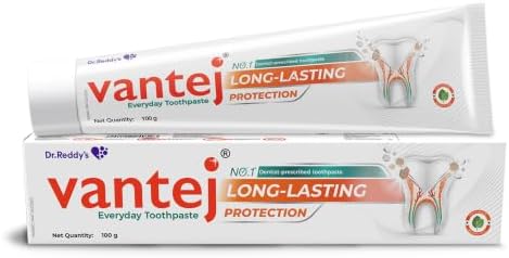 Vantej : Sensitivity Protection Toothpaste| 100 Grams| Gives Long Lasting Sensitivity Protection And Tooth Sensitivity Healing| Dentist Recommended| Desensitizing Toothpaste| Braille Enabled Pack