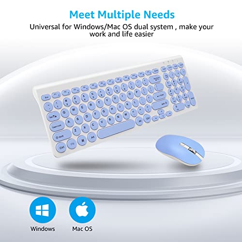 LeadsaiL Set tastiera e mouse wireless, tastiera