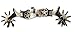 Jingle Bob Spurs 10 Point Rowl Engraved Silver