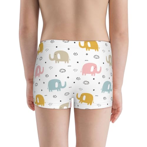 Boys' Cotton Boxer Brief Soft Underwear-Little Elephant3
