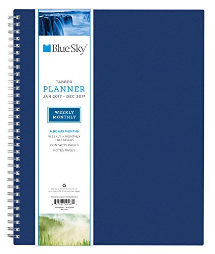 Blue Sky 2017 Weekly & Monthly Planner, Wire-O Binding, 8.5