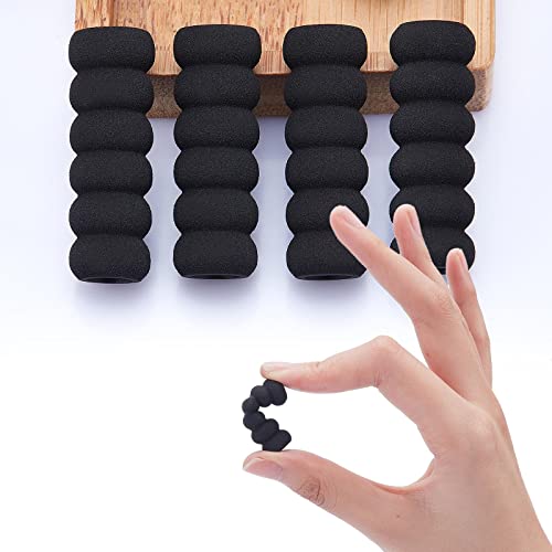 GORGECRAFT 60PCS Foam Pencil Holder Grips Black Pen Grippers Pencil Cushion Pen Holder Sponge Grips Painting Drawing for Adults Arthritis Writing Relieving Fingers Fatigue - Image 4