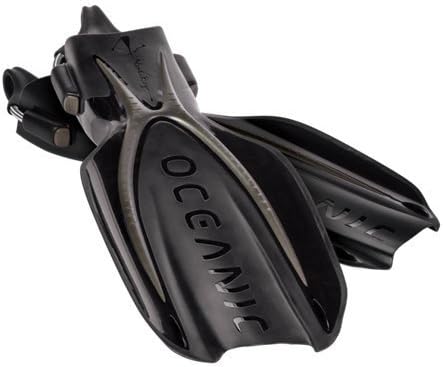 Oceanic Manta Ray Scuba Diving Fin, Titanium/Black, XSmall