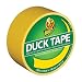 Duck Brand 1304966 Color Duct Tape, Yellow, 1.88 Inches x 20 Yards, Single Roll