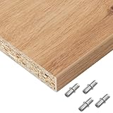 HausFux Einlegeboden, Regalboden nach Maß - 1,9 cm Starke Spanplatte, melaminbeschichtet, einseitige ABS-Kante - Made in Germany - Maßanfertigung - für Möbelbau (Artisan Oak, 60 x 50 cm)