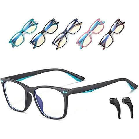 Musivon Kids Blue Light Blocking Glasses for Teens Computer Gaming Glasses Anti Blue Light Glasses for Children Boys Girls Age 4-14 (Sand Black) Cover