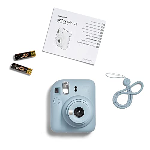 Fujifilm Instax Mini 12 - Cámara instantánea con Paquete de 20 películas de Disparo, Color Azul Pastel - imagen 6