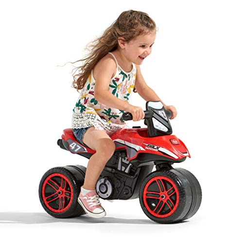 Falk - Moto draisienne Racing Team Rouge - A Partir de 2 años - Fabricado en Francia - Ruedas Extra Grandes - Desarrolla el Equilibrio y Las Habilidades motoras - 530