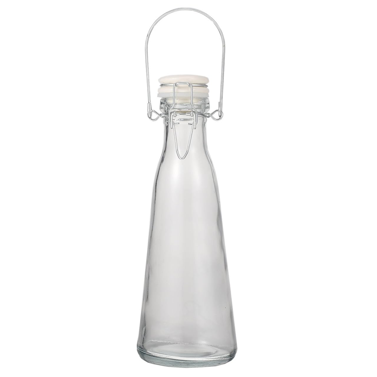 2 Stück Glas Trinkflaschen 500ml und 1000ml mit Sicherem Verschluss Umweltfreundliche Flaschen für Milch und Saft im Milchtee oder Coffeeshop