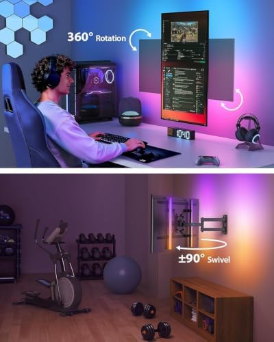 Pipishell Full Motion TV Wall Mount with LED Light for 13–43 inch TVs — view 4