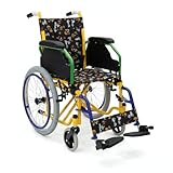 CXYTX Pediatric Wheelchair for Kids & Children - Lightweight, Manual Folding 14' Wheelchair w/Safety Belt, Swing-Back Armrests, Swing-Away Footrests, 250 lb. Weight Capacity, for Travel or Transit