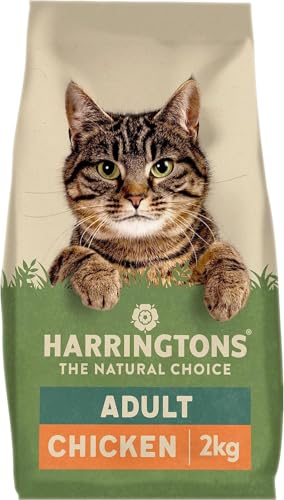 Harringtons Complete Dry Adult Cat Food Chicken 2kg (Pack of 4) - Tasty Natural Goodness