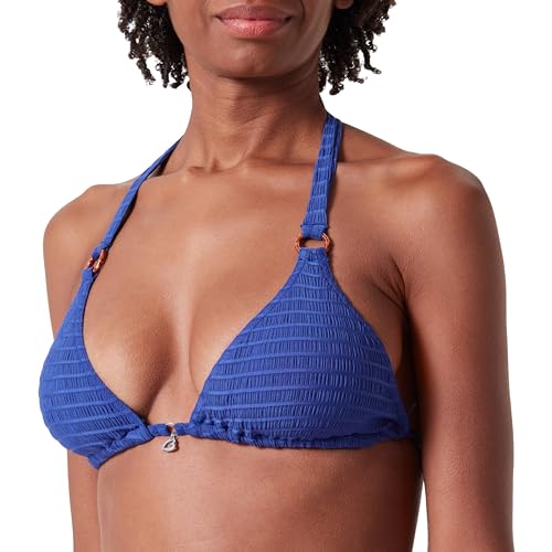BANANA MOON Liko Groove Parte Superior de Bikini, Azul, 42 para Mujer