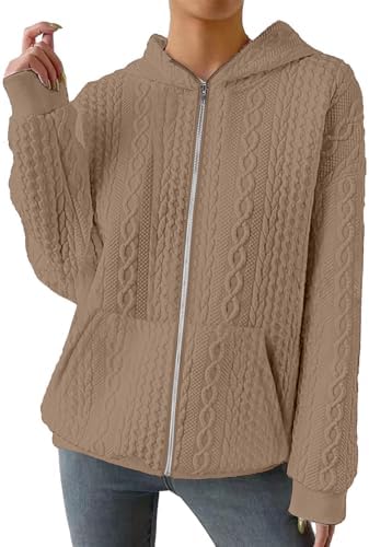 TBA Zip Up Cardigan Sweatshirts for Women Long Sleeve Lightweight...