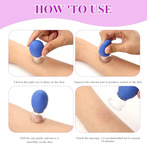 Cupping Kit for Massage Therapy and Versatile Headbands, 10pcs Anti Aging Face Cupping Cups for Face & Neck Lift, Facial Cupping & Myofascial Massage for Beauty at Home - Image 5