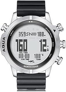 NORTH EDGE Aqua Professional Diving Computer Watch for Men Scuba Diving NDL 50M Dive Watch with Compass Altimeter Barometer Pedometer 100M Waterproof