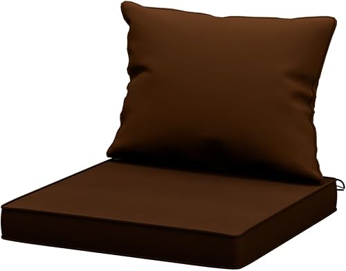 DHYGOTFUR Outdoor Chair Cushions, Waterproof High Back Patio Cushion Set, 19x19 