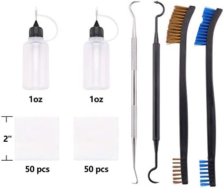 BOOSTEADY Ultimate Design Universal Gun Cleaning Kit Rifle Pistol Shotgun Cleaning Kit for All Calibers with Carrying Case Metal Brush and Reinforced Brass Rods