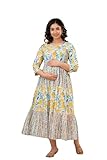 MAGHMA Women's Maternity Kurti for Women with Breastfeeding Dress with Floral Maxi Maternity Dress...