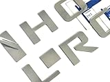 Chrome Bed Rail Letters Compatible with Silverado 2014-2018 Self-Adhesive ABS Plastic Inserts (Set of 2)