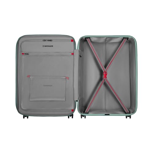 Image of WENGER, Motion, Medium Hardside Suitcase, 85 litres, Green, 653771, Swiss Designed