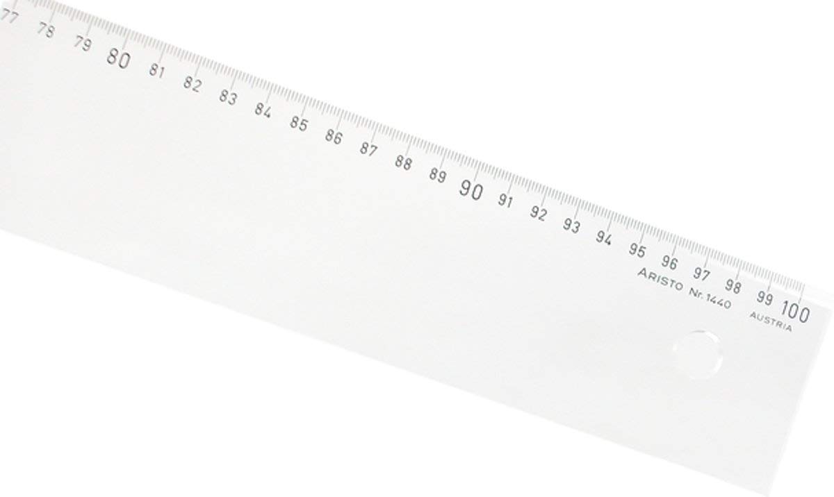 Aristo AR1440 - Regla (Plexiglas, 100 cm), transparente