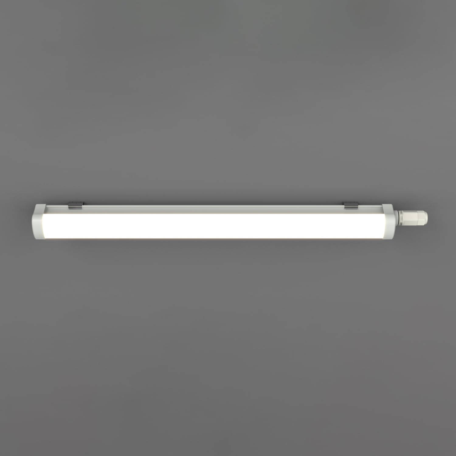 TRAXON LUXPOINT® Pantalla estanca LED integrado - Gerran 60cm 18W Luz neutra 4000K 1800Lm Waterproof Batten IP65 IK08 interior superficie (Luz neutra 4000K 18W | 60cm)