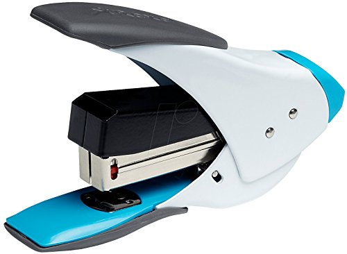 Image of Rexel Easy Touch 20 Quarter Strip Stapler 18mm Throat Depth White/Blue (20 Sheet Staple Capacity)
