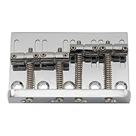 Fits 4 string bass String Spacing: 57mm(2-1/4"); Mounting screws spacing 69mm( 2-3/4") Material: zinc alloy Come with hex key and screws,ready to use Package Included:1 Pc Bass Bridge