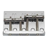 Fits 4 string bass String Spacing: 57mm(2-1/4"); Mounting screws spacing 69mm( 2-3/4") Material: zinc alloy Come with hex key and screws,ready to use Package Included:1 Pc Bass Bridge