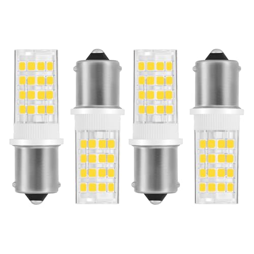 Bonping 1156 BA15S LED Bulb 6000K White - 1156 P21W Reverse Light for Car - 12V 24V BA15S 7506 1003 LED Replacement for RV Interior Marine Boat - 4 Pack