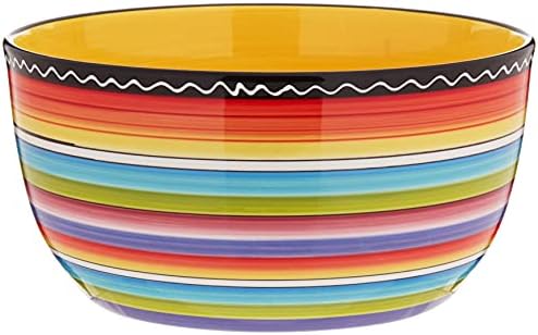 Certified International Tequila Sunrise Deep Bowl, 10.75 by 5.5-Inch,Green