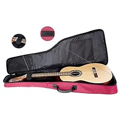 Rocktile housse pour guitares classiques ½ rembourré et doublé style sac à dos, bordeaux - Les Beatles, Paul McCartney, John Lennon, RIngo Starr, George Harrison Rocktile housse pour guitares classiques ½ rembourré et doublé style sac à dos, bordeaux – Image 6