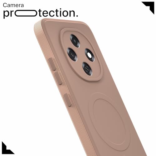 Image of Pikkme Back Cover for Oppo F31 Pro 5G Soft Matte Silicone Mag-Safe Design (Mag-Safe Not Support) Camera Protection | Slim Fit Bumper Cover (Face)