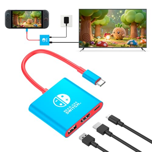 Adaptador HDMI Switch 2 Dock 4K 60Hz para disfrutar de una imagen ultra fluida con HDR activo