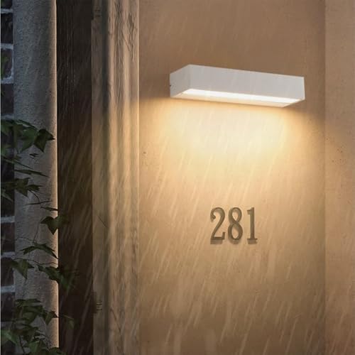 Applique murale extérieur LED luminaire mural moderne IP65 blanc chaud