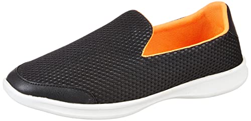 Amazon Brand - Symbol Womens Plush Black/Orange Sneakers_6 UK (AZ-WSY-03) (B07XRYXY9Q) Amazon Price History, Amazon Price Tracker