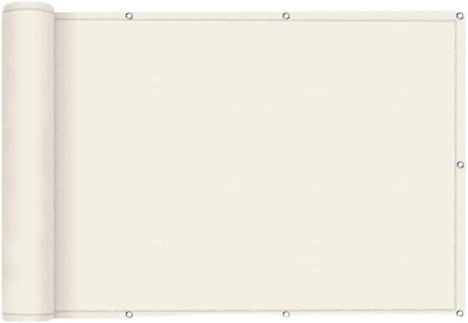 Telo Frangivista E Frangivento Per Balconi SolVision HB2 - 90x500 Cm Avorio Con Occhielli - Foto 7